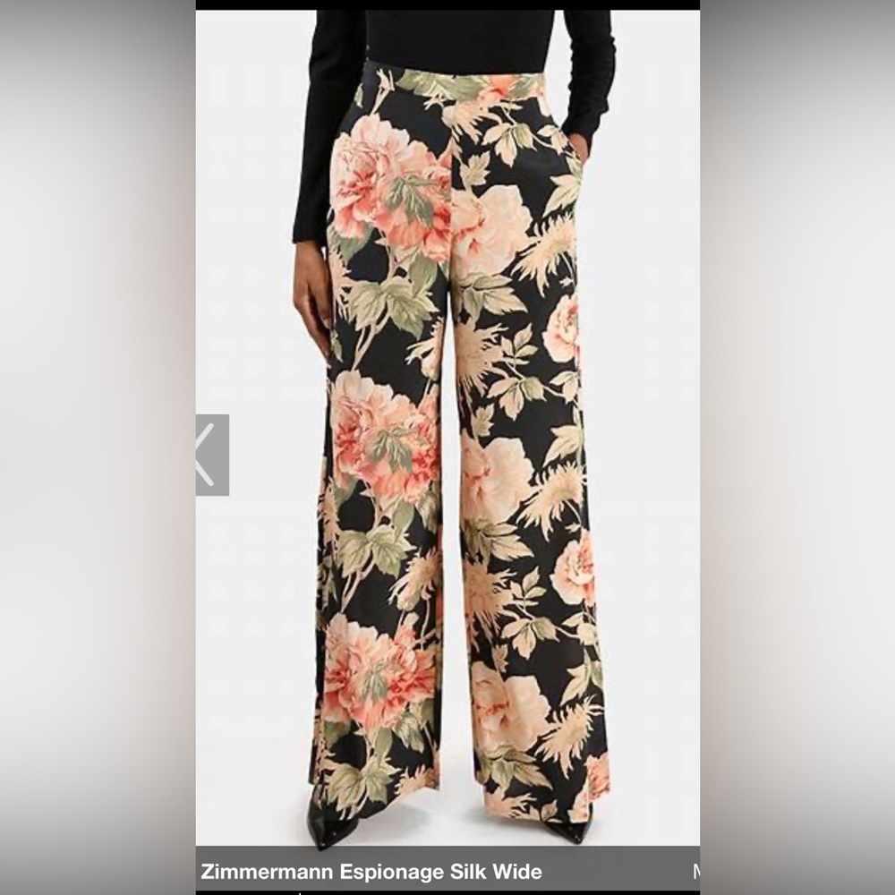 Authentic Zimmermann Espionage Silk pants S